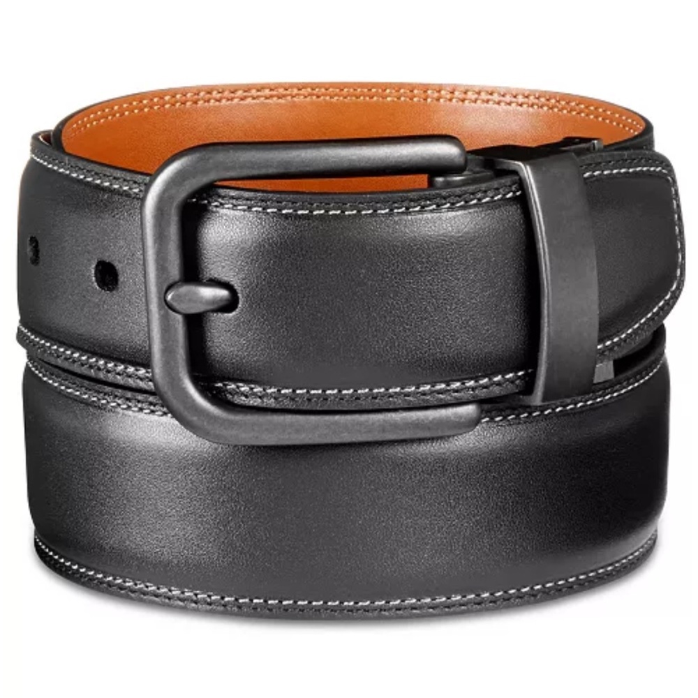 Original Penguin Men's Reversible Genuine Leather Belt | Size 30